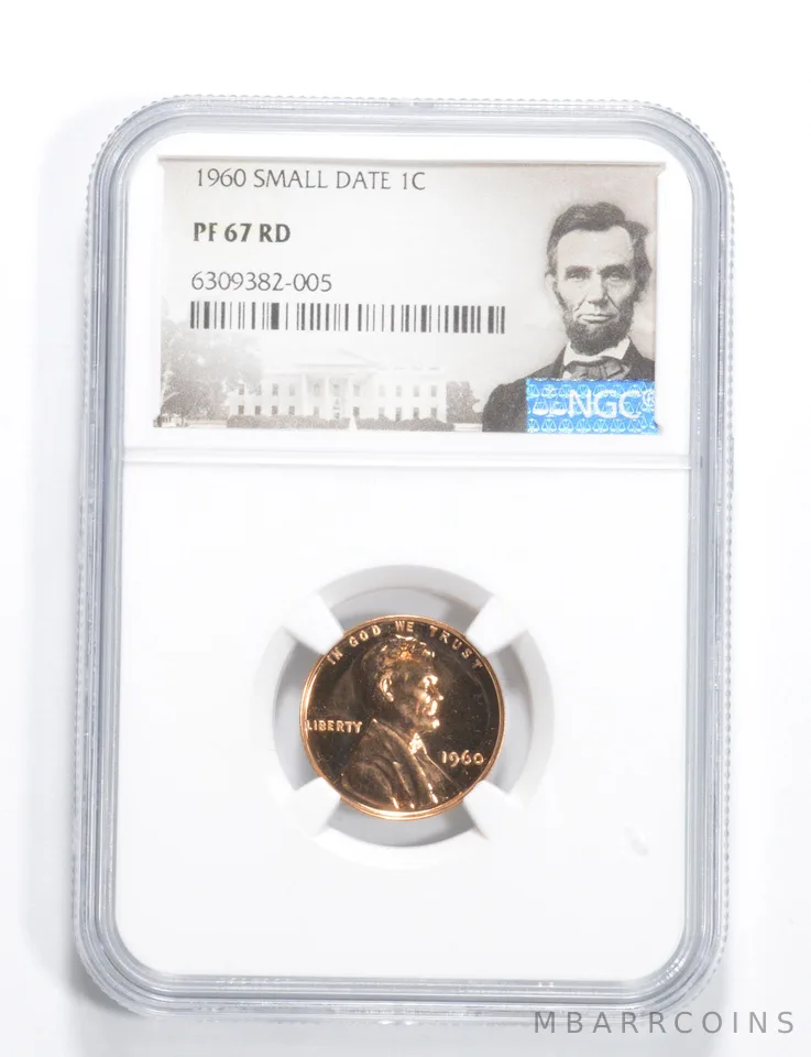 1960 Lincoln Memorial Cent SMALL DATE PF67 NGC PR Proof
