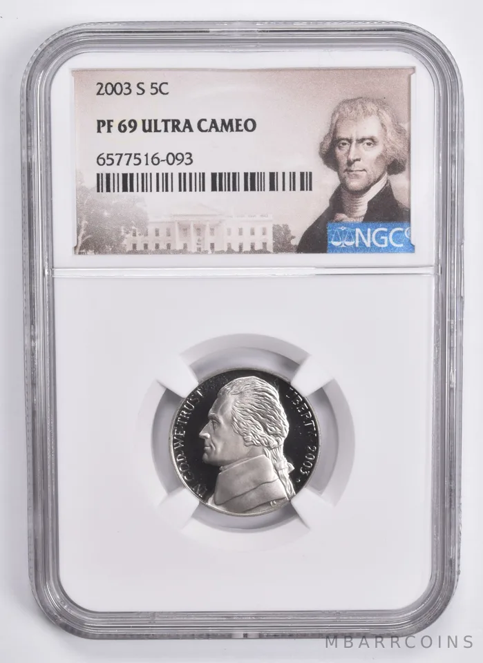 2003-S Jefferson Nickel PF69 NGC Special Lbl
