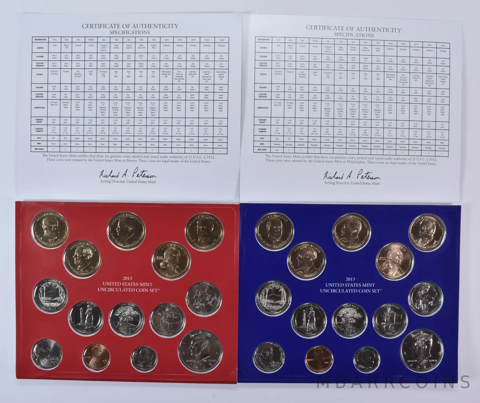 2013 Mint Set with Unc Coins in Original Packaging (28 coins)