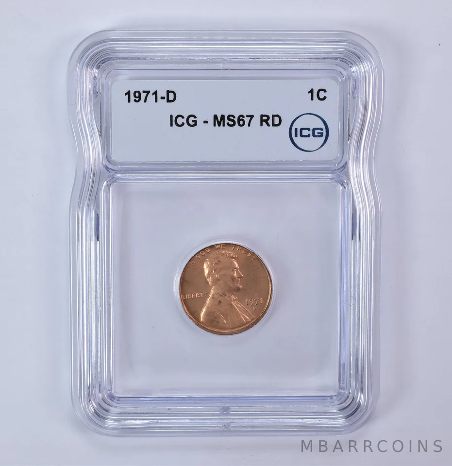 1971-D Lincoln Memorial Cent MS67 RD ICG