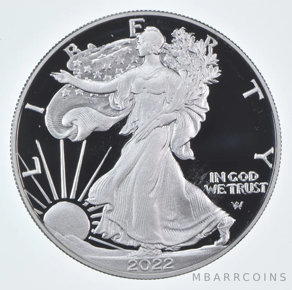 2022-S American Silver Eagle Proof 1 Oz Silver