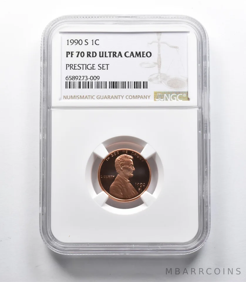 PF70 RD UCAM 1990-S Lincoln Memorial Cent Prestige Set NGC *9346