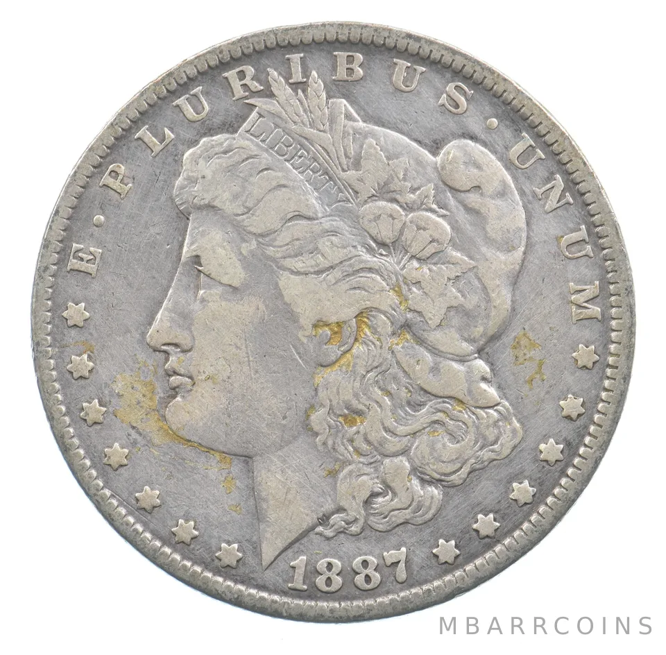Early - 1887-O Morgan Silver Dollar - 90% US Coin *963