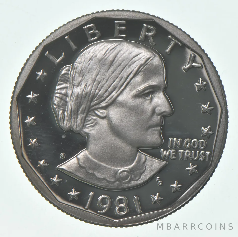 1981-S Susan B Anthony $1 Type 1 Proof