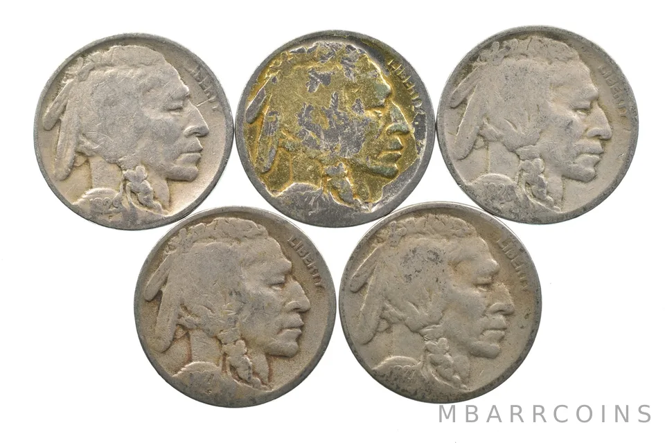 BETTER Lot 1929-D 1927-D 1928-S 1927-S 1927-S Buffalo Nickel Collection *160