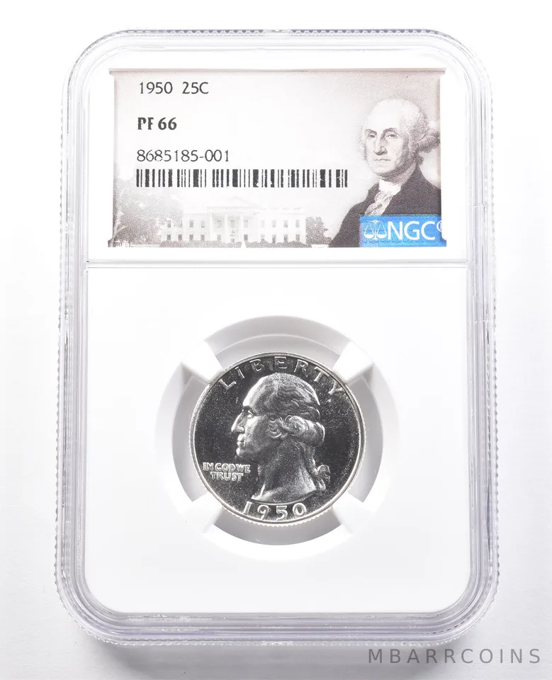 1950 Washington Quarter PF66 NGC Special Label