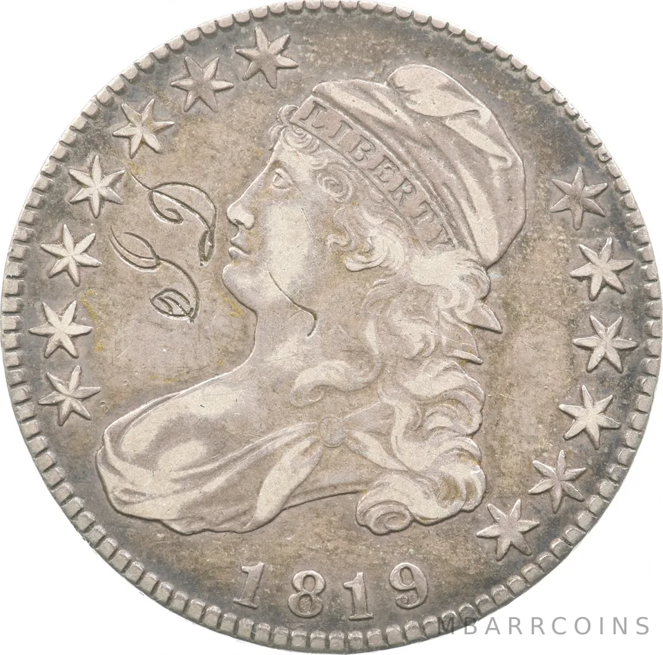 1819 Capped Bust Half Dollar a8134