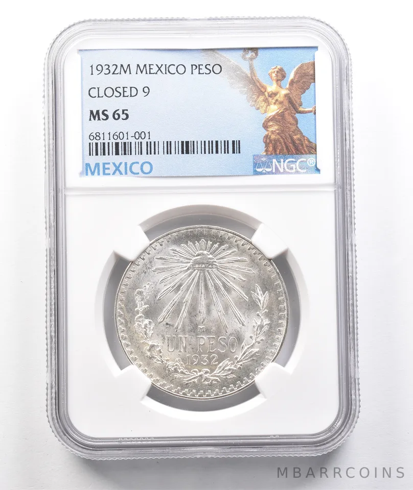 1932 M Mexico Peso Close 9 MS65 NGC a3585