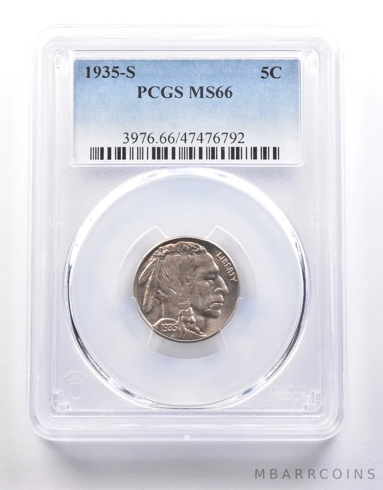 1935-S Indian Head Buffalo Nickel MS66 PCGS *7257