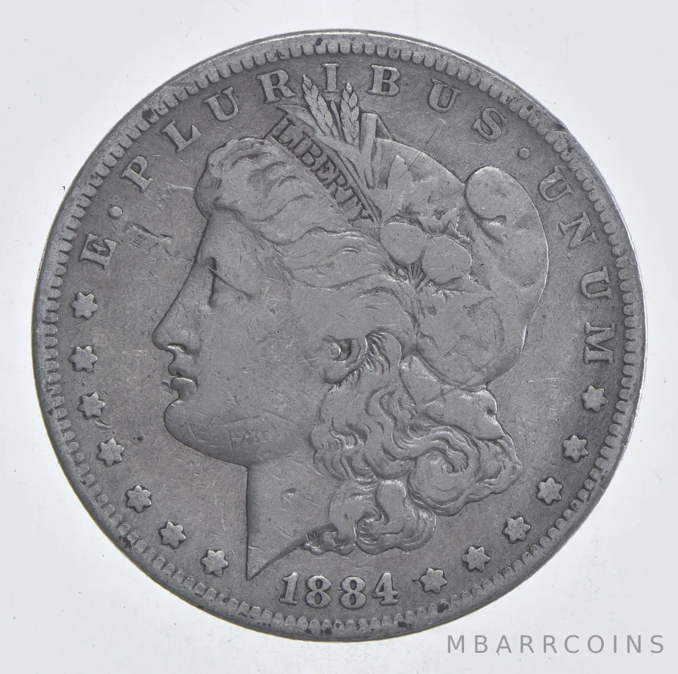 Early - 1884-S Morgan Silver Dollar - 90% US Coin *953