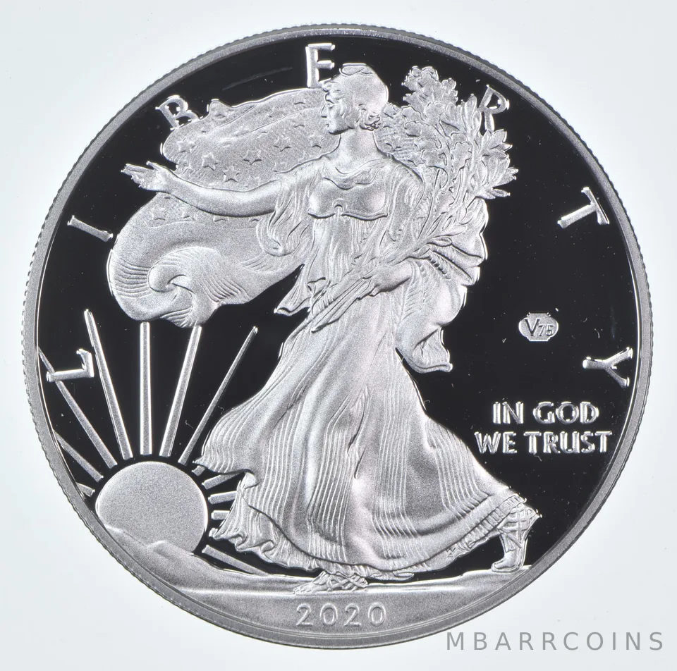 2020-W American Silver Eagle V75 Privy Proof 1 Oz Silver