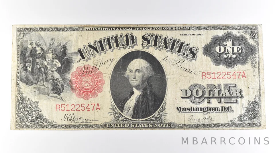1917 $1 Legal Tender Large Note Red Seal FR#39 *0623