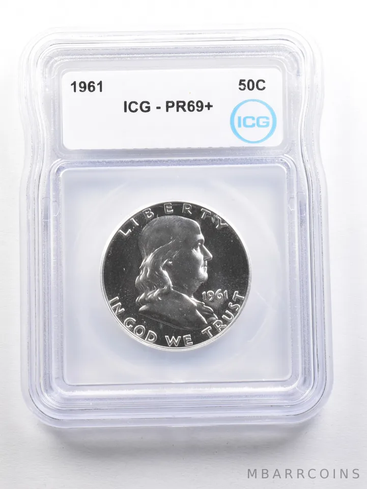 1961 Franklin Half Dollar PR69+ ICG *6039
