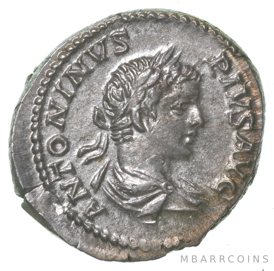 197-217 AD Ancient Roman Silver Denarius Caracalla *4994