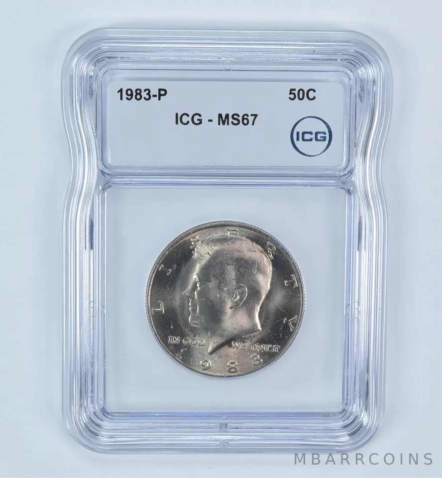1983-P Kennedy Half Dollar MS67 ICG
