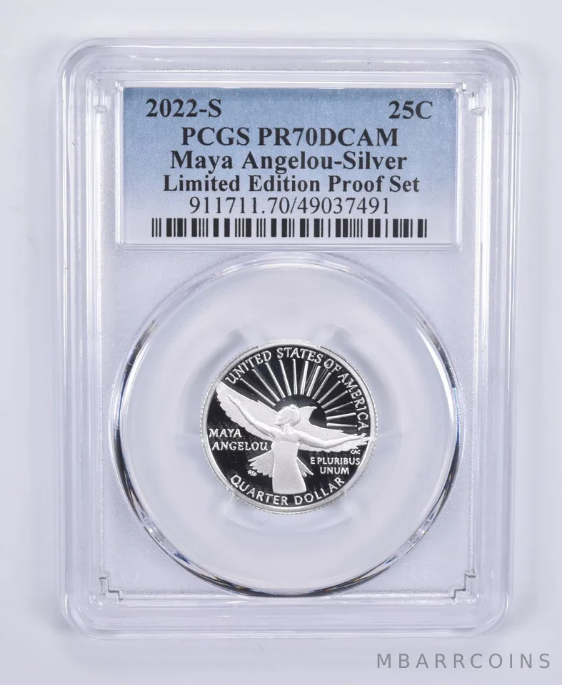 2022-S Quarter Silver Maya Angelou Limited Edition Set PR70 PCGS