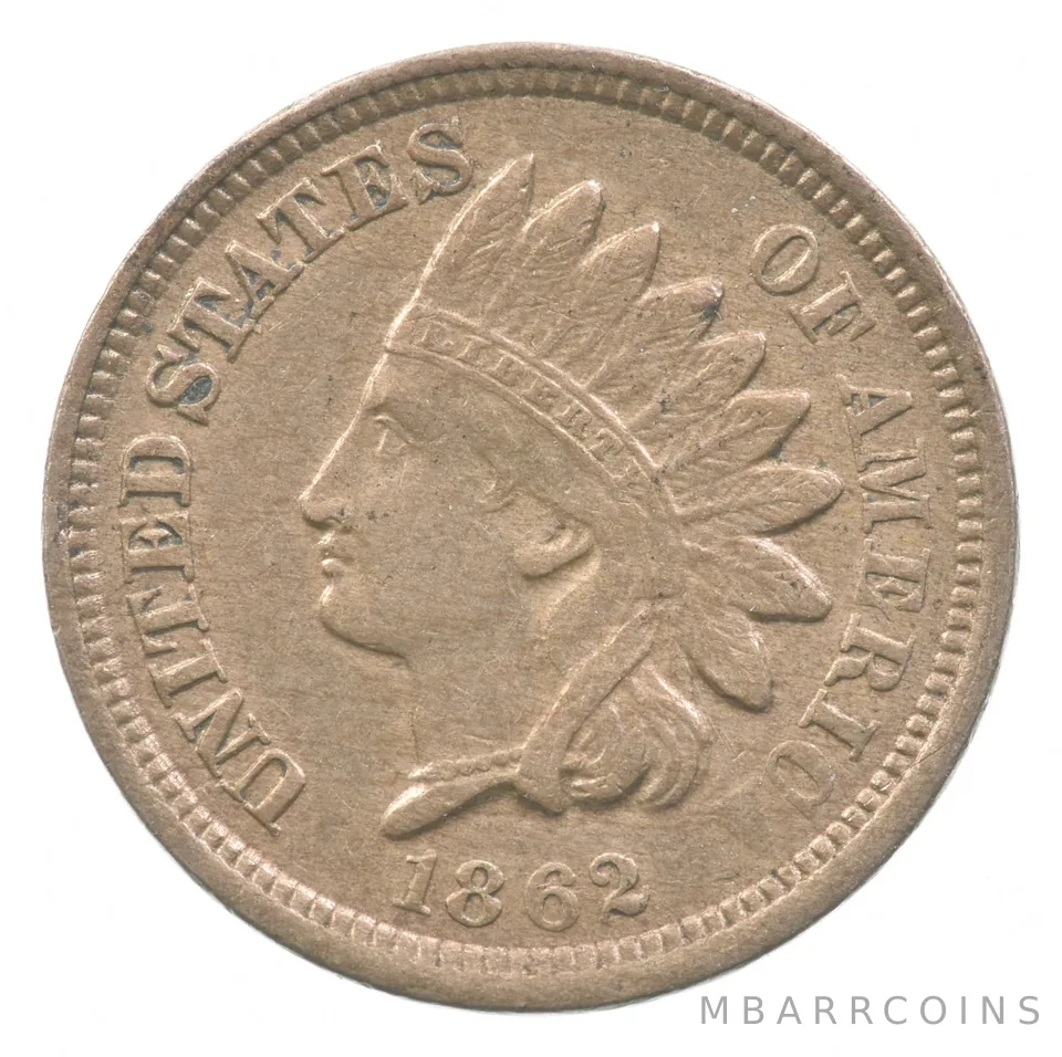 1862 Indian Head Cent a3738