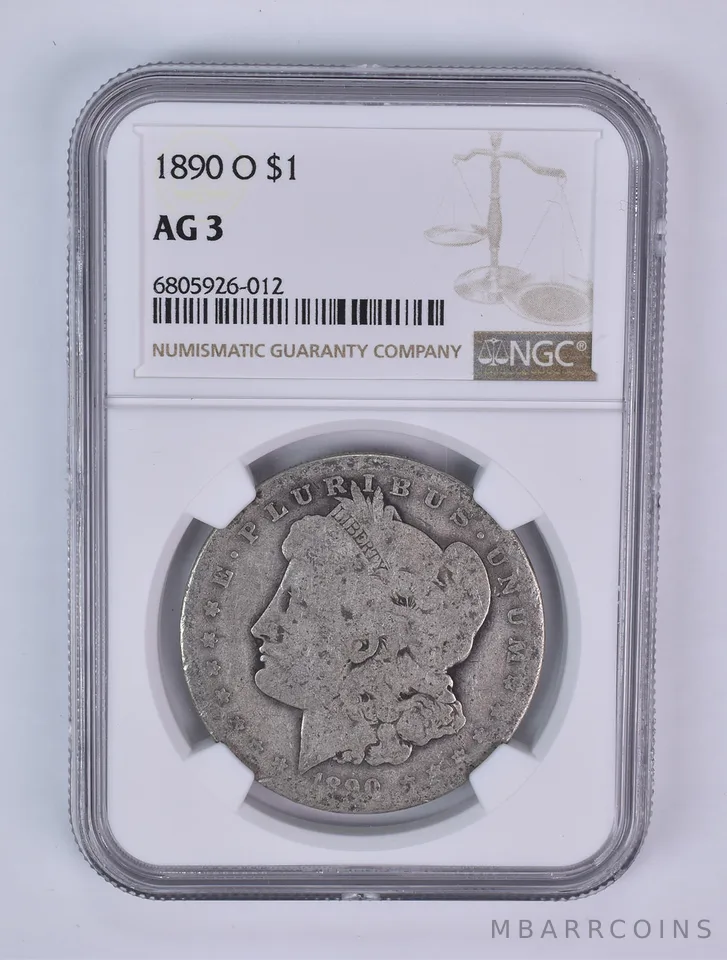 1890-O Morgan Silver Dollar AG3 NGC Lowball