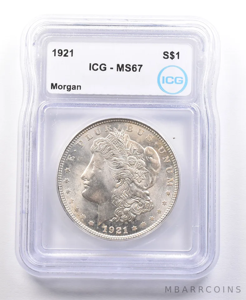 1921 Morgan Silver Dollar MS67 ICG *2088