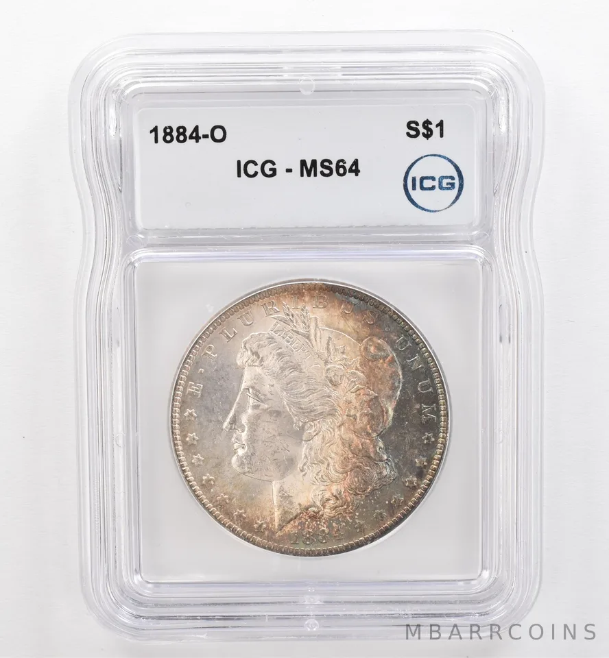 1884-O Morgan Silver Dollar MS64 ICG Beautiful Tone *9487
