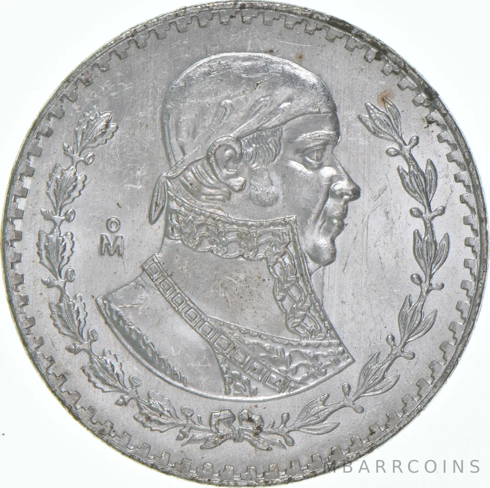 1966 Mo Mexico 1 Peso BU