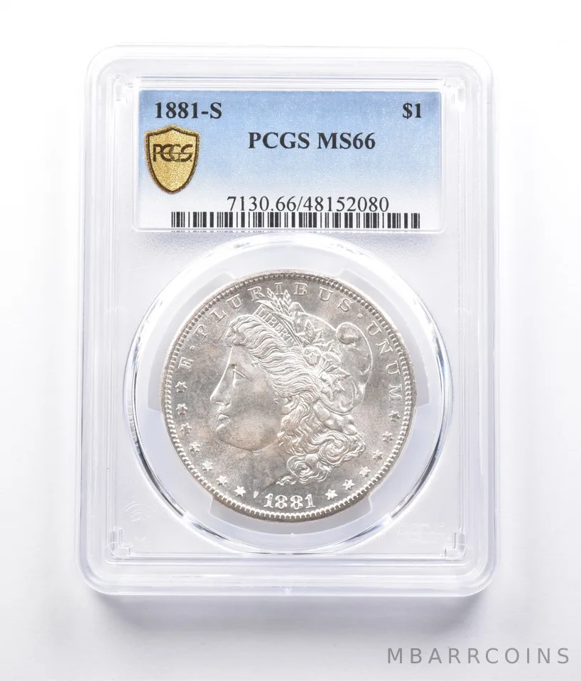 1881-S Morgan Silver Dollar MS66 PCGS *7245