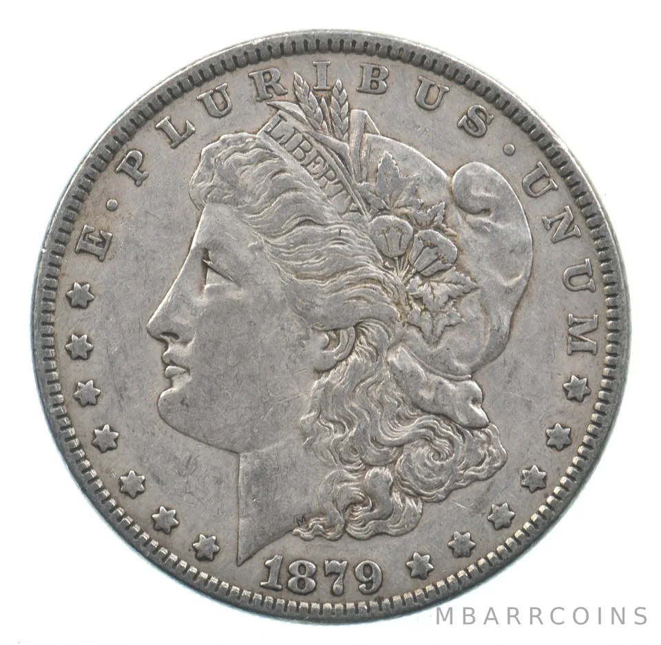 Early - 1879 Morgan Silver Dollar - 90% US Coin *042