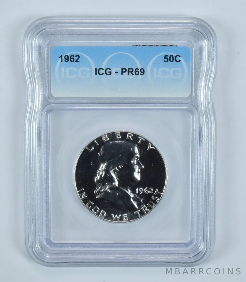1962 Franklin Half Dollar PR69 ICG