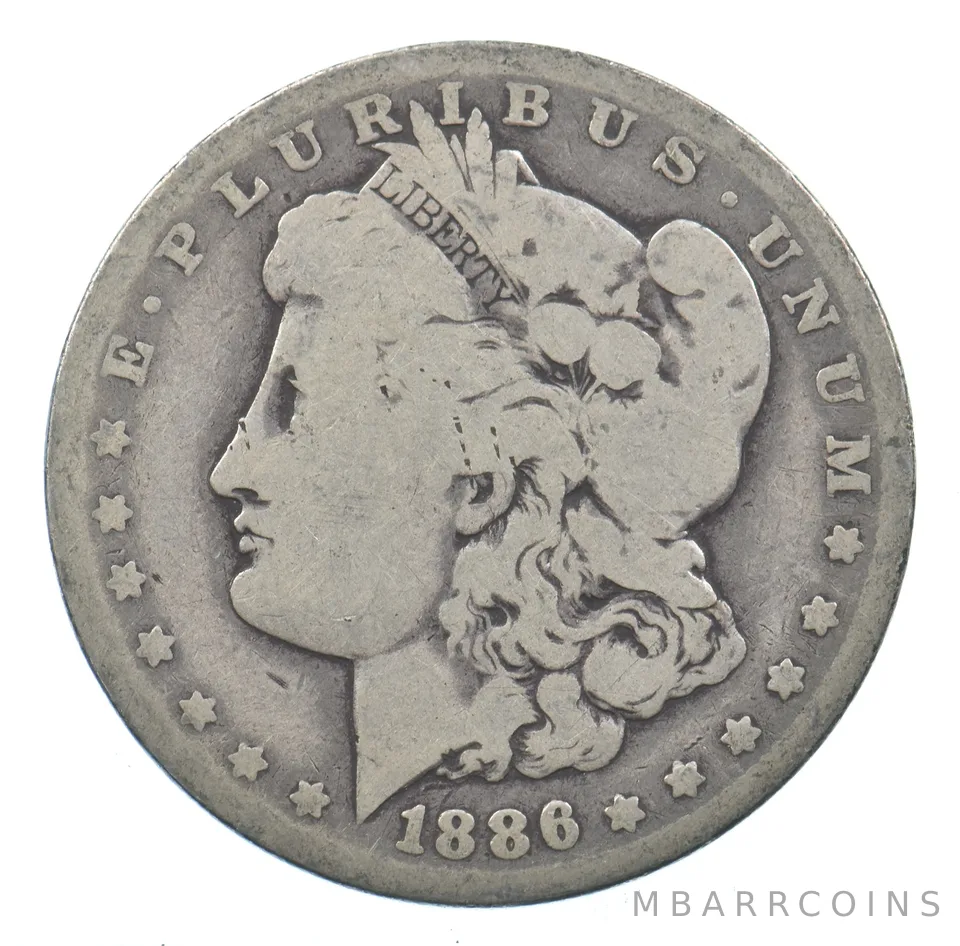 Early - 1886-O Morgan Silver Dollar - 90% US Coin *668