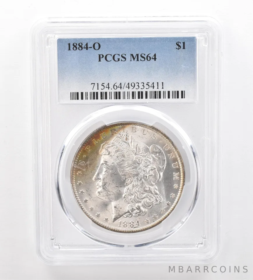 1884-O Morgan Silver Dollar MS64 PCGS Peripheral Tone *7463