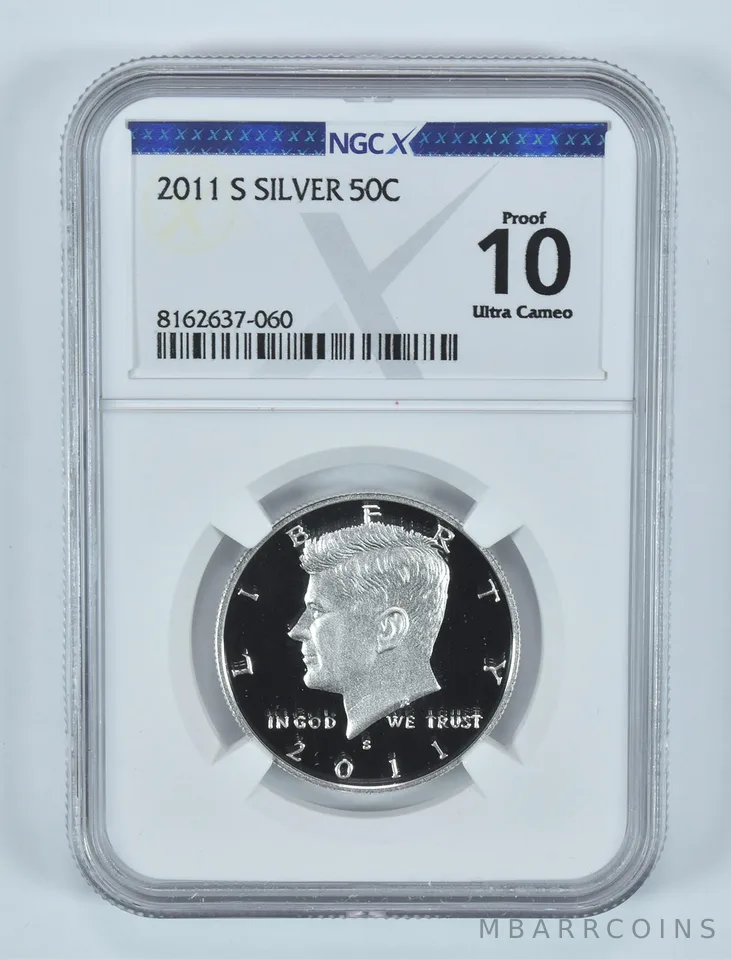 2011-S Kennedy Half Dollar Silver Proof 10 UCAM NGC X NGCX