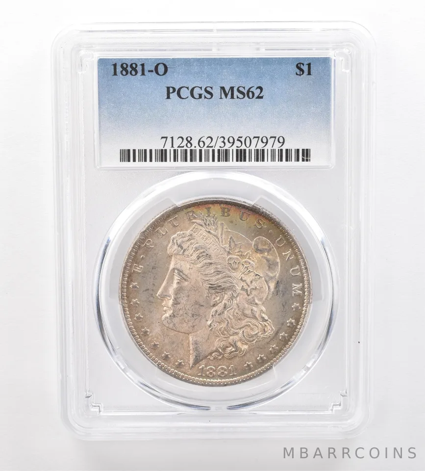 1881-O Morgan Silver Dollar MS62 PCGS Beautiful Tone *7471
