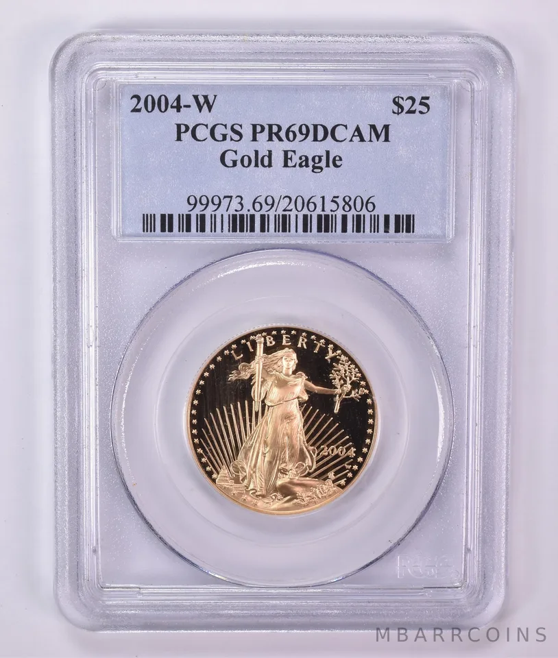 2004-W $25 American Gold Eagle 1/2 Oz Gold PR69 DCAM PCGS