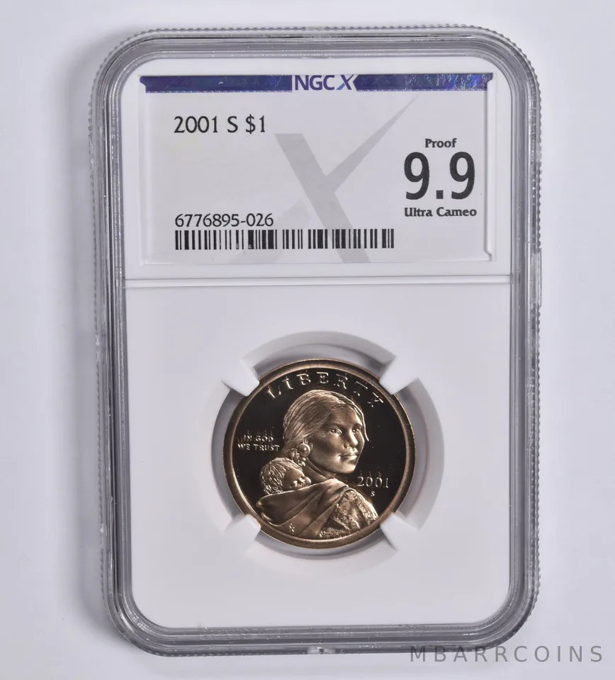 2001-S Sacagawea $1 Proof 9.9 NGC X