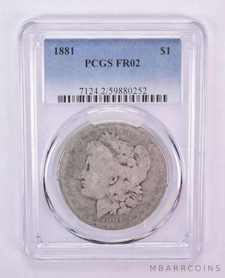 1881 Morgan Silver Dollar FR02 PCGS Blue Label Lowball