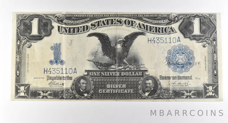 1899 $1 Silver Certificate Large Note Blue Seal *2842