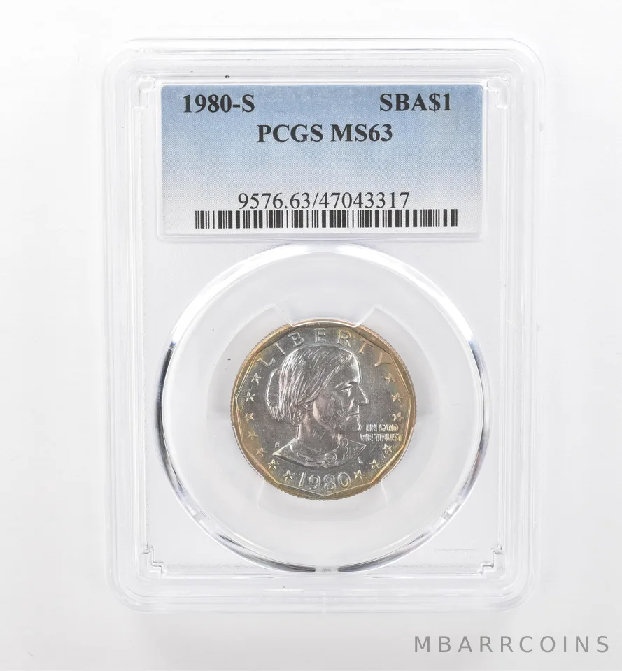 1980-S Susan B Anthony $1 MS63 PCGS Beautiful Tone *1895