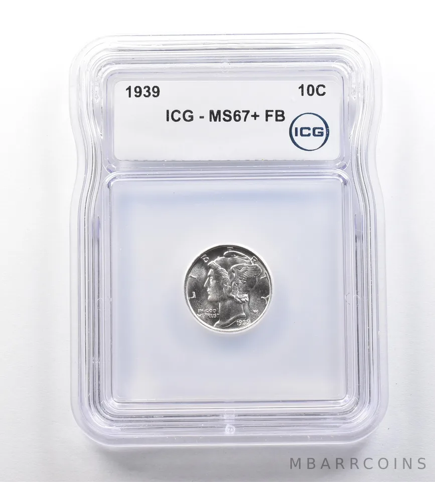 1939 Mercury Dime MS67+ FB ICG *1046
