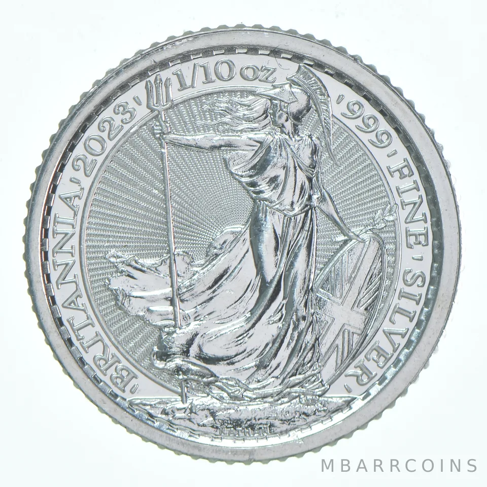 2023 Great Britain 20 Pence Silver Britannia 1/10 Oz Silver