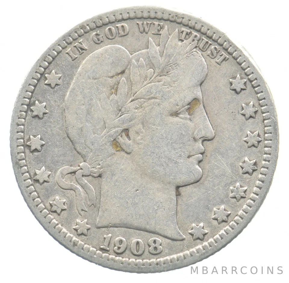 1908 Barber Quarter *4746