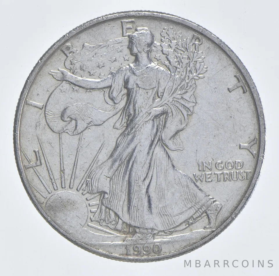 Better Date 1990 American Silver Eagle 1 Troy Oz .999 Fine Silver *977