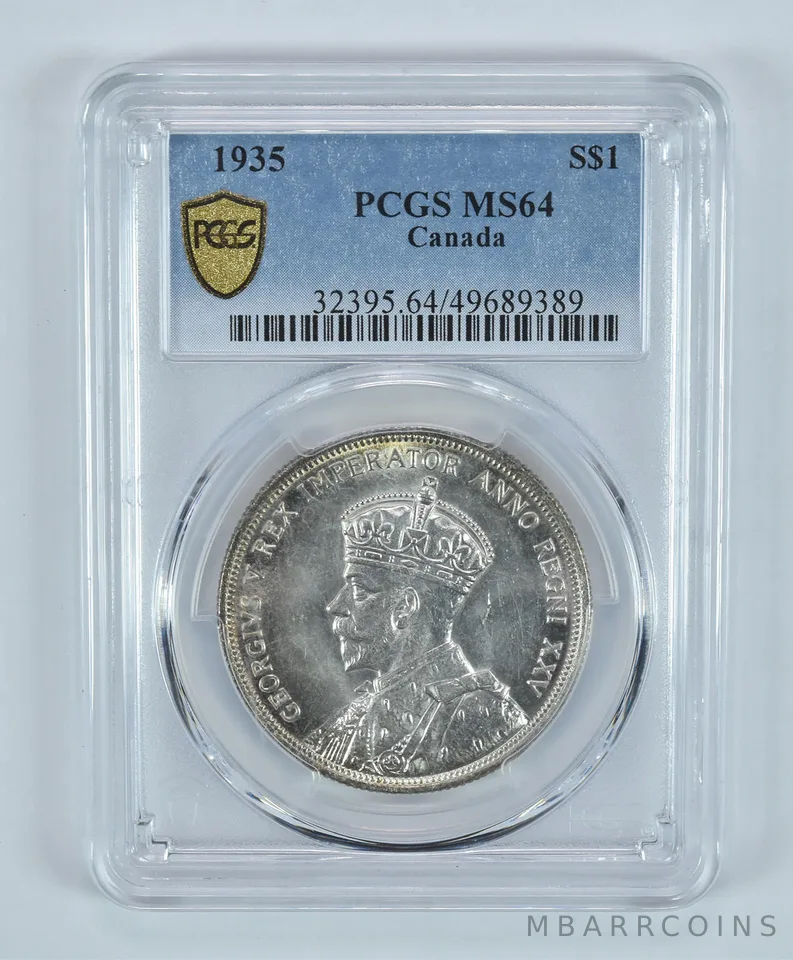 1935 Canada Silver Dollar MS64 PCGS a9212