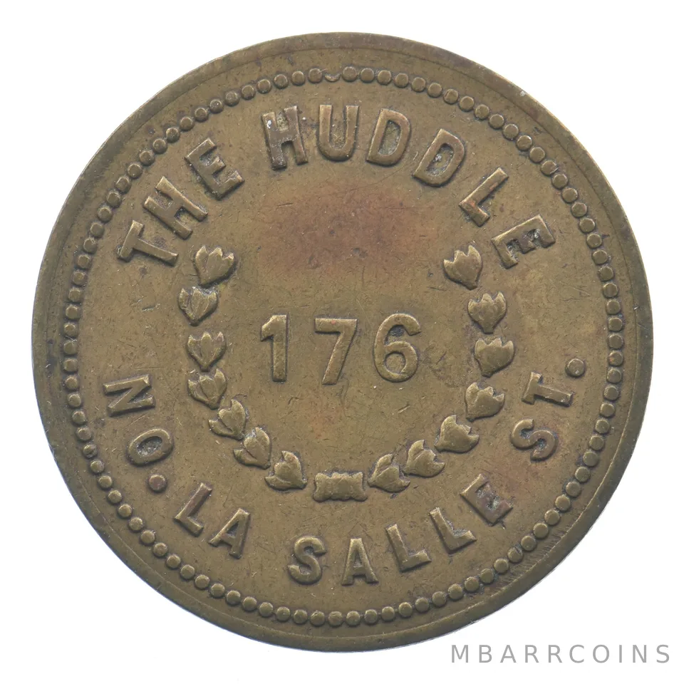 The Huddle 176 N. La Salle St. Chicago IL Good for Twenty Five Cents Token *5000