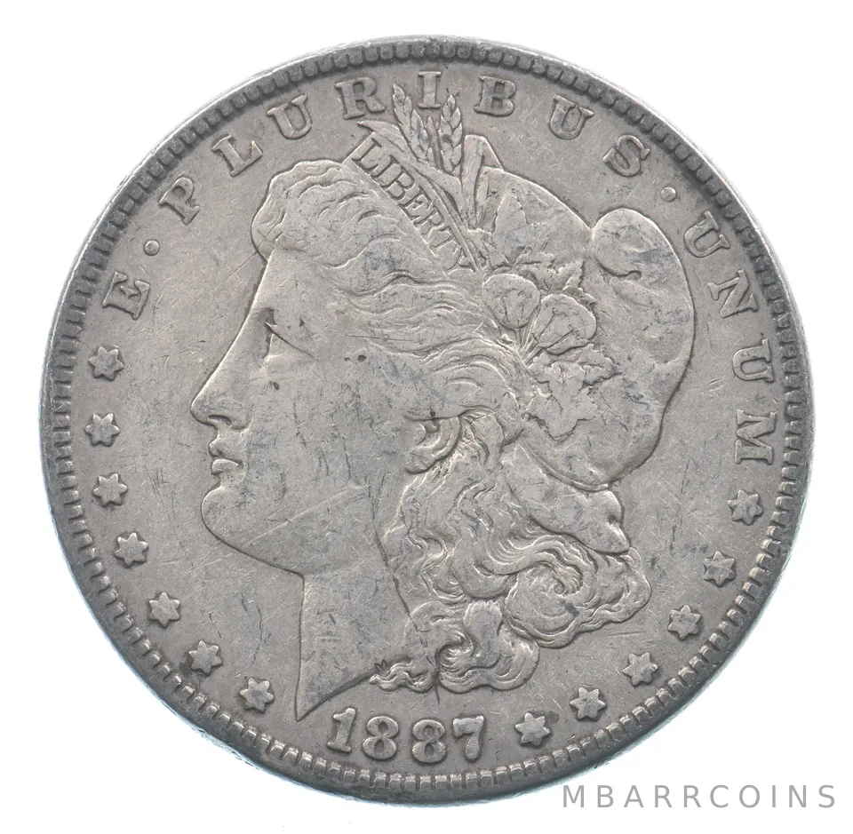Early - 1887 Morgan Silver Dollar - 90% US Coin *933