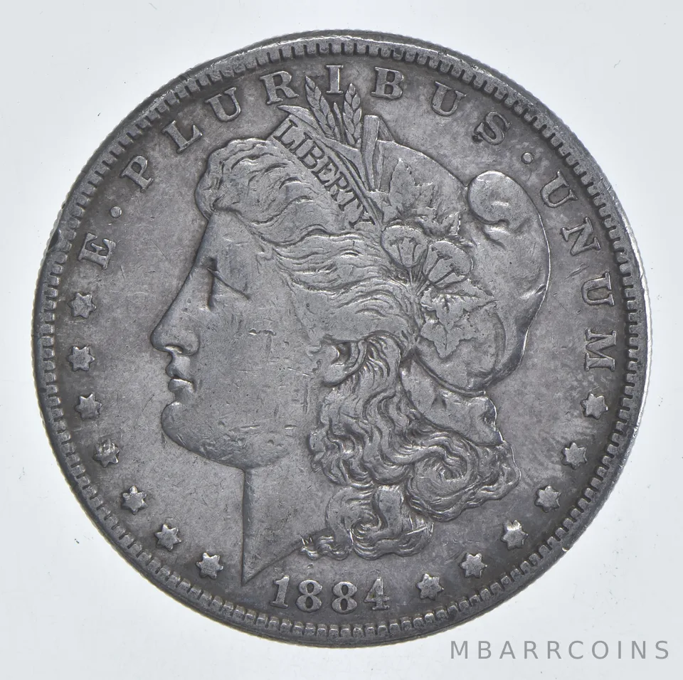 Early - 1884 Morgan Silver Dollar - 90% US Coin *770