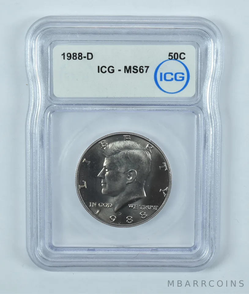 1988-D Kennedy Half Dollar MS67 ICG