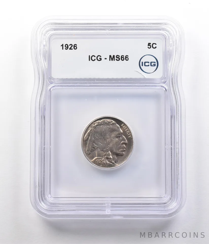 1926 Indian Head Buffalo Nickel MS66 ICG *2616