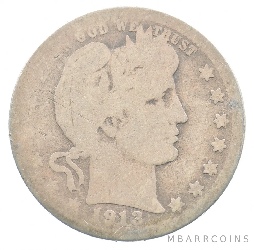 1913-S Barber Quarter *4778