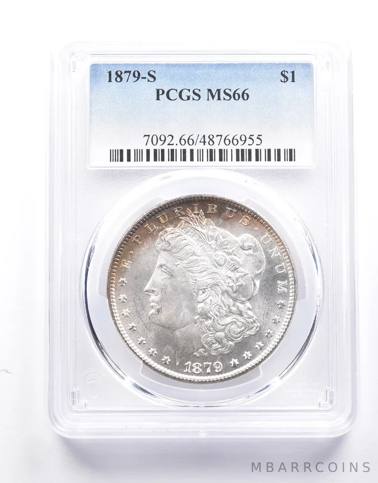 1879-S Morgan Silver Dollar MS66 PCGS a0642