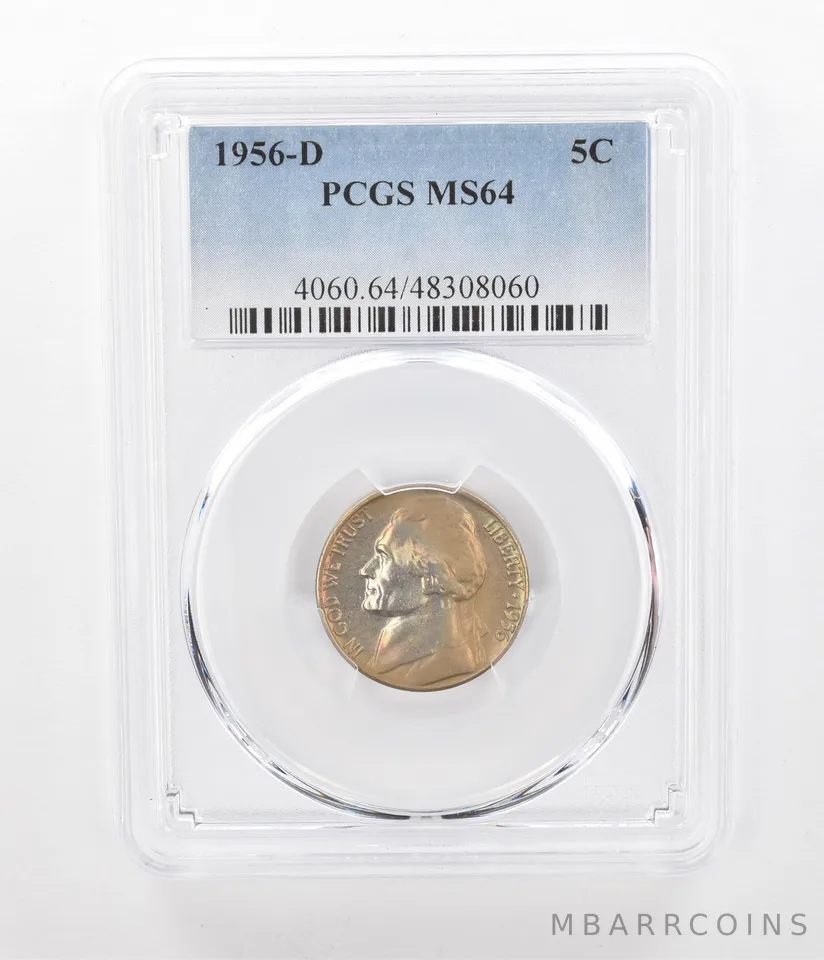 1956-D Jefferson Nickel MS64 PCGS Beautiful Tone *2394